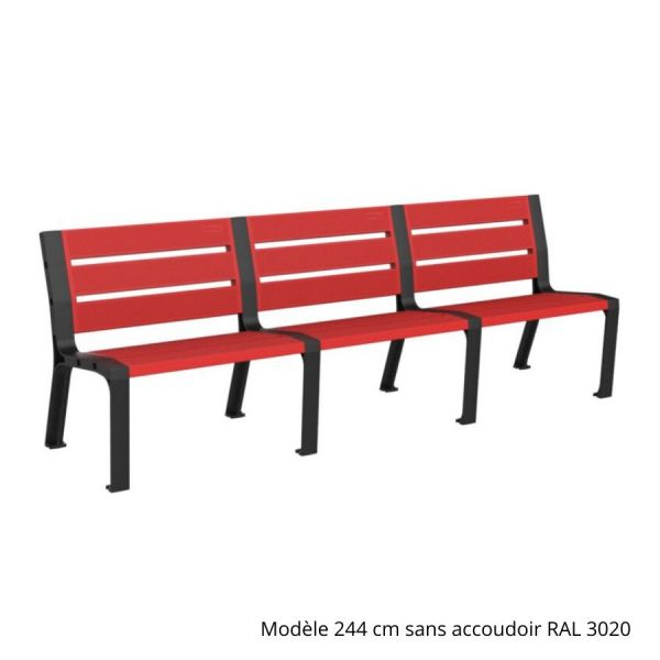Banc Modo plastique éco 244 cm